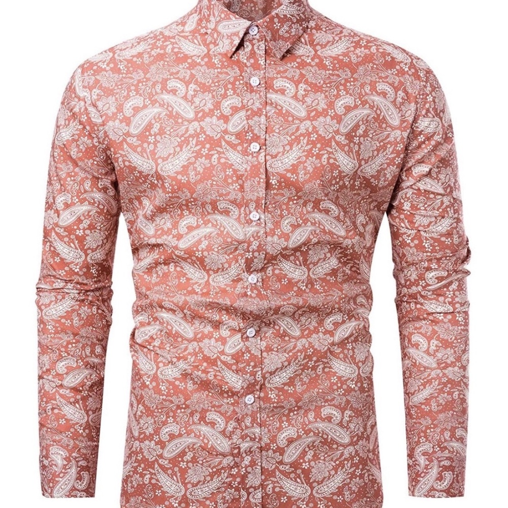 Paisley button up shirt